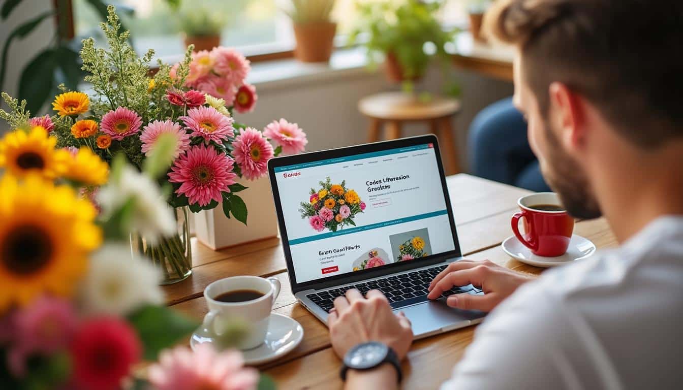Illustration: Comment profiter des codes promo et avantages pour la livraison gratuite avec 123 fleurs