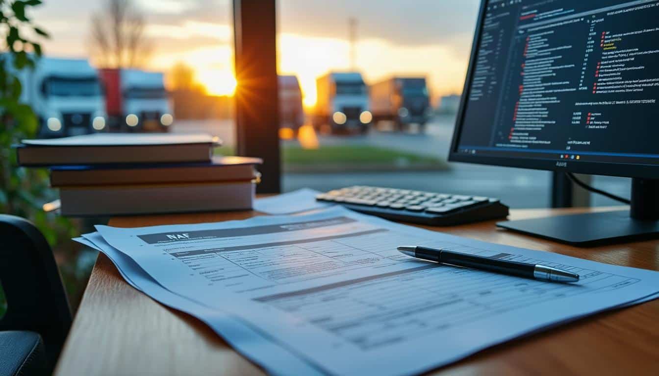 Illustration: Comprendre le code NAF lié au transport de marchandises : définition et utilité