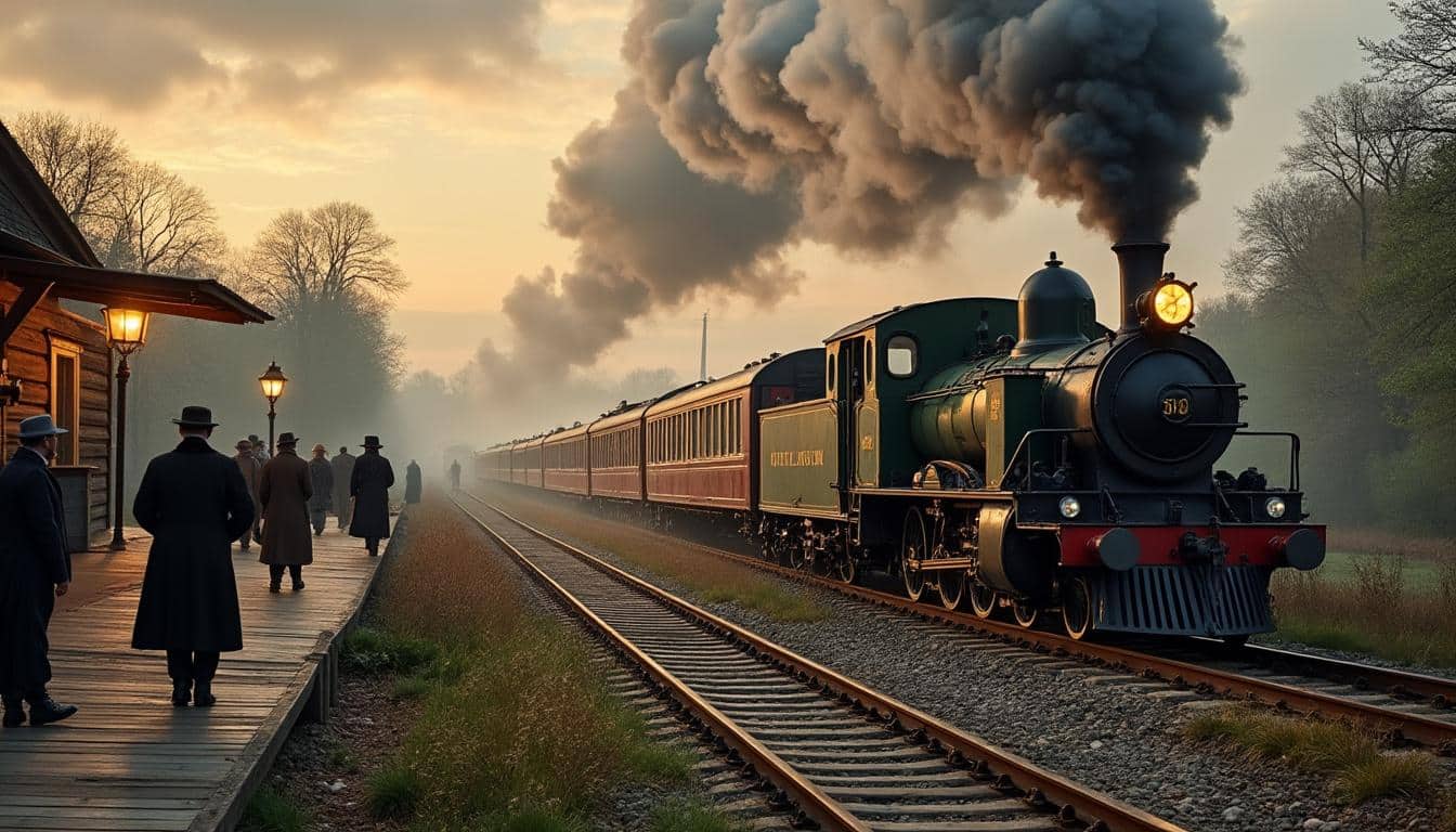 Illustration: Comment la première ligne ferroviaire a pris vie en France et en Europe