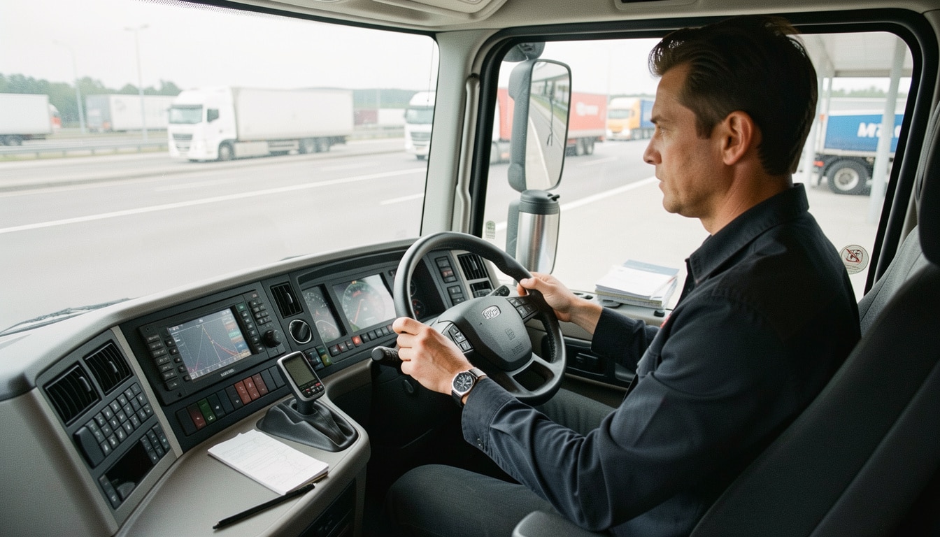 Temps de service et amplitude du chauffeur routier